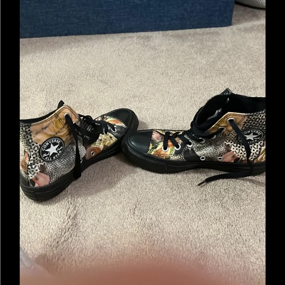 Custom print whimsigoth Chuck Taylor Converse high top sneakers US 6.5 women’s - Picture 8 of 8